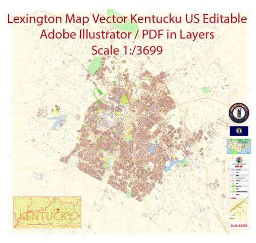 Louisville Kentucky US Map Vector Exact City Plan Low Detailed Street Lexington Kentucky Map Vector Editable Gvl17 B Ai 10 Ai Pdf 00 505x480 