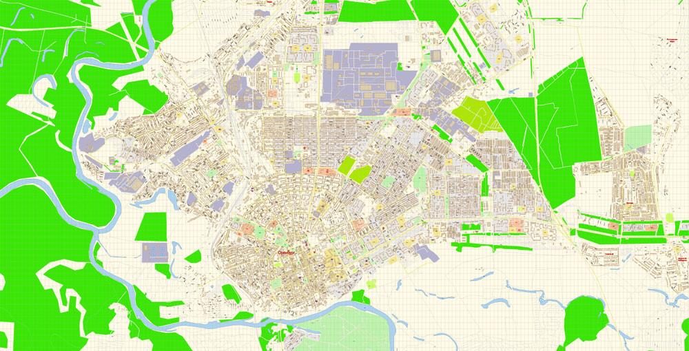 Какие районы города оренбурга. Г Оренбург на карте. План города Оренбурга. Карта Оренбурга с улицами. Оренбург. Карта города.