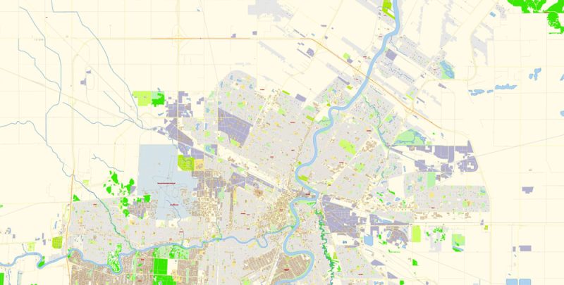 Winnipeg Map Vector Canada Exact City Plan detailed Road Map Adobe Illustrator in layers