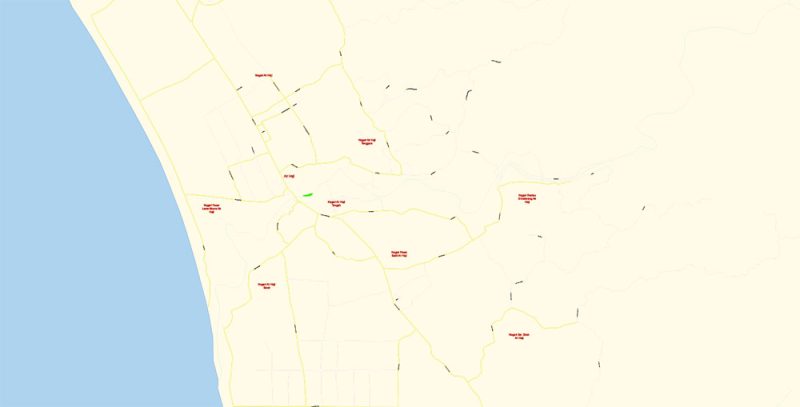 Linggo Sari Baganti Indonesia Map Vector Exact City Plan detailed Street Map Adobe Illustrator in layers