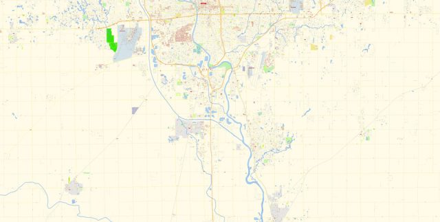 Wichita Map World Wichita Map Vector Exact City Plan Kansas US detailed Street Map ...