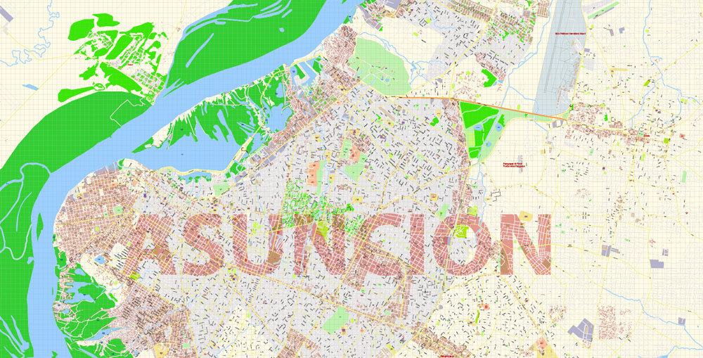 Urban plan Asuncion Paraguay