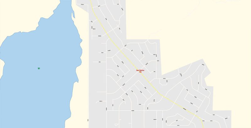 Carson City Nevada Map Vector Exact City Plan detailed Street Map editable Adobe Illustrator in layers