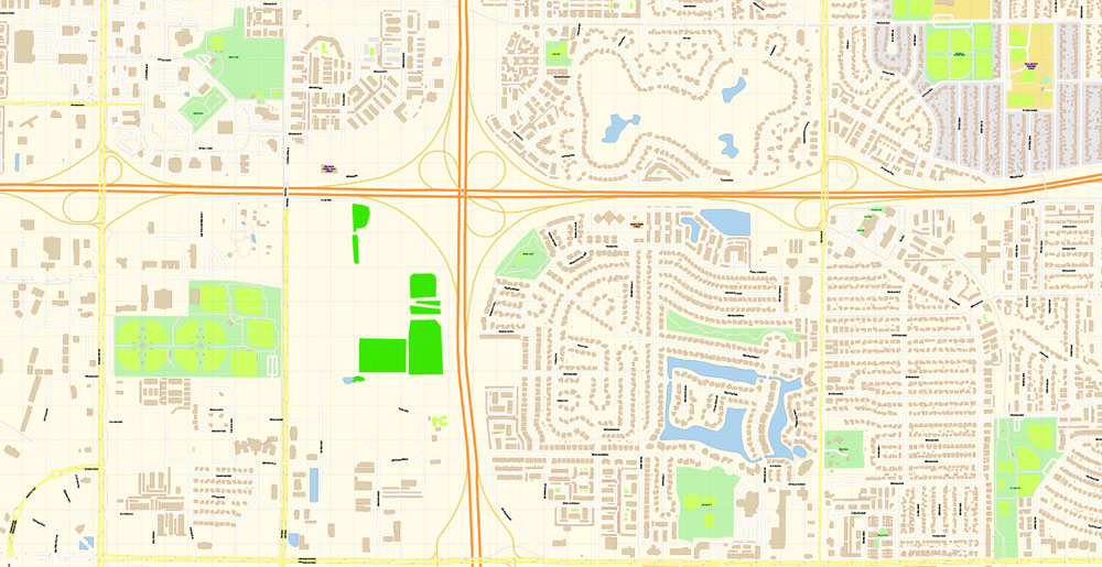 Fargo North Dakota Map Vector Exact City Plan detailed Street Map editable Adobe Illustrator in layers