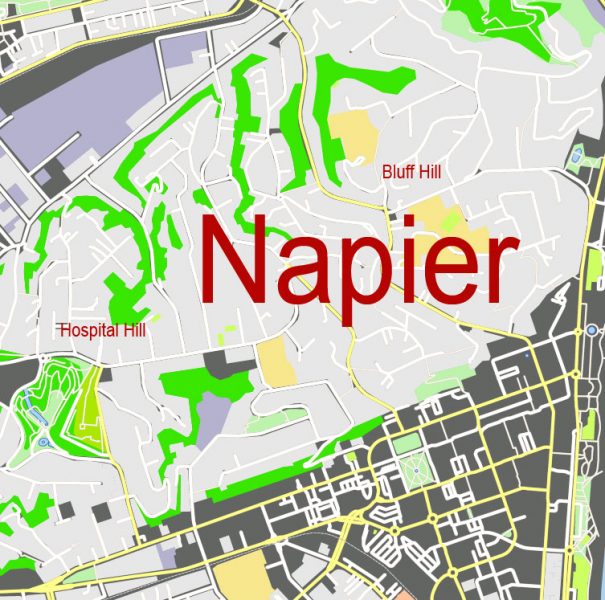 Napier New Zealand: Free download vector map of Tulsa Oklahoma US in Ai, PDF, SVG
