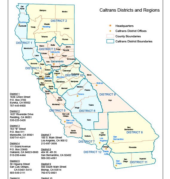 Free vector map State California Districts US Adobe Illustrator and PDF download