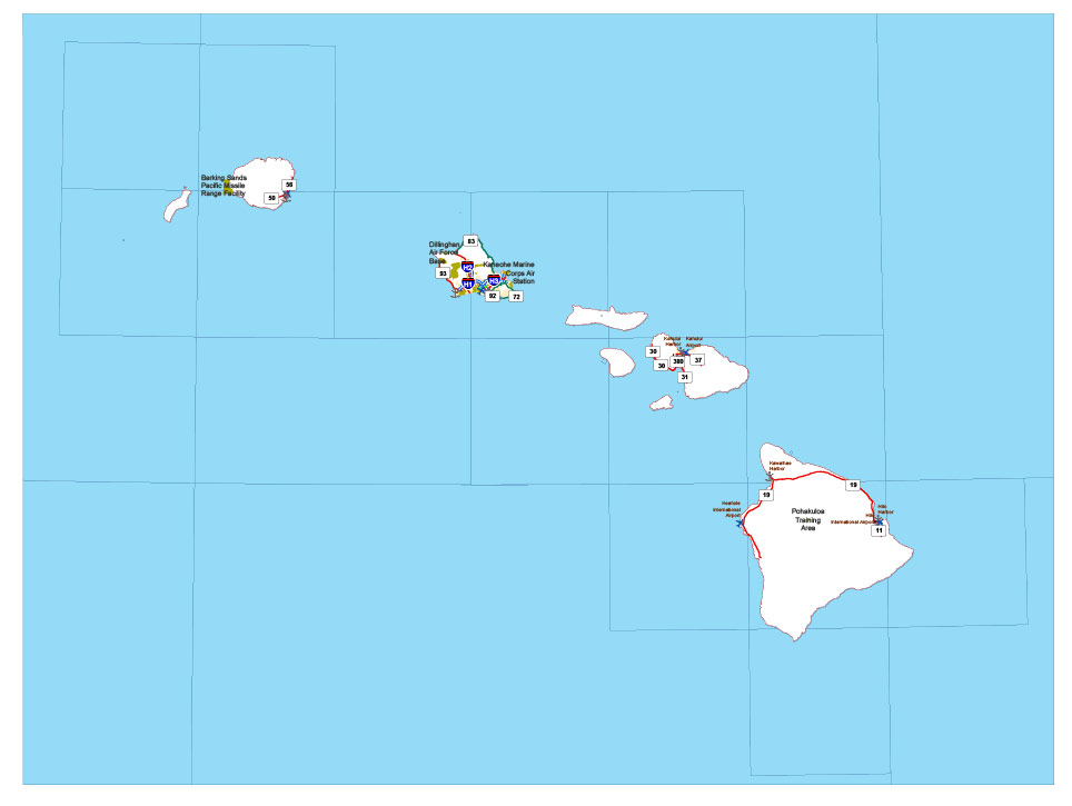 hawaii vectorial map