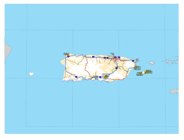Free vector map State Puerto Rico US Adobe Illustrator and PDF download