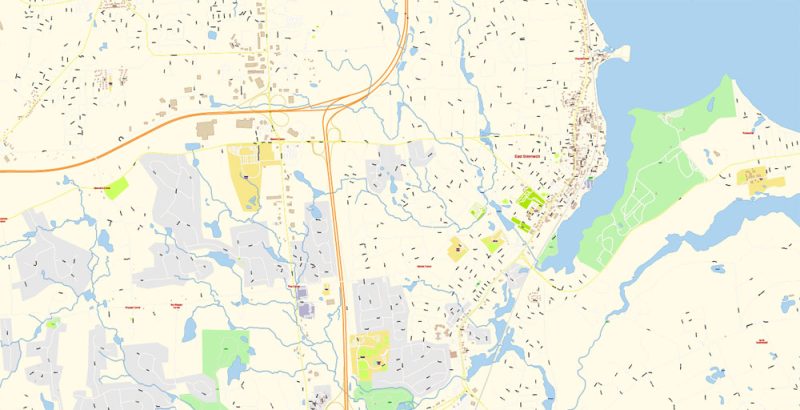 Newport Rhode Island Map Vector Exact City Plan detailed Street Map editable Adobe Illustrator in layers