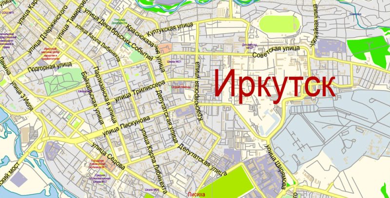 Бурятия Россия Карта Векторная подробная редактируемая, Adobe Illustrator