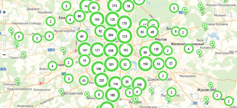 prostitutes map of Moscow