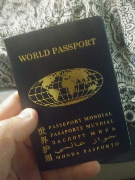 Ecuador, one of the few countries to recognize the "Passport of a citizen of the world."