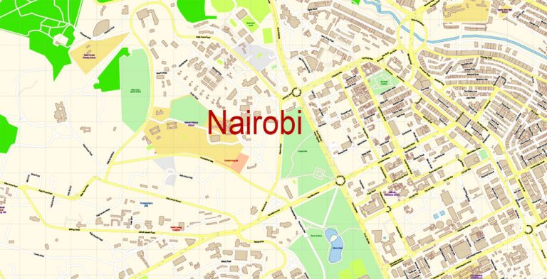 nairobi-kenya-pdf-map-vector-exact-city-plan-detailed-street-map
