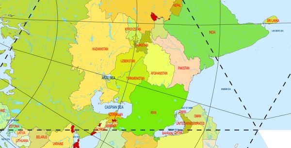 vectorial map world dymaxion