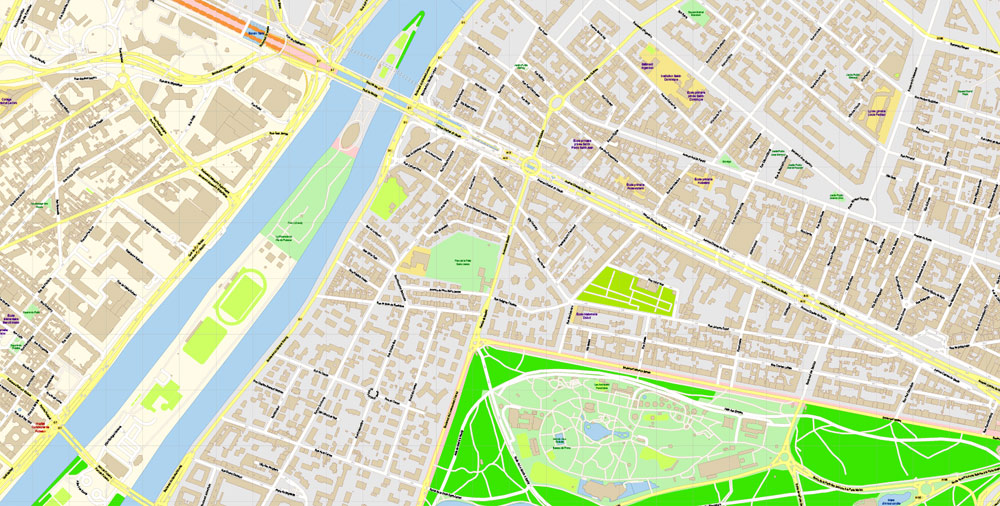 Urban plan grande Paris France 13 AI / PDF