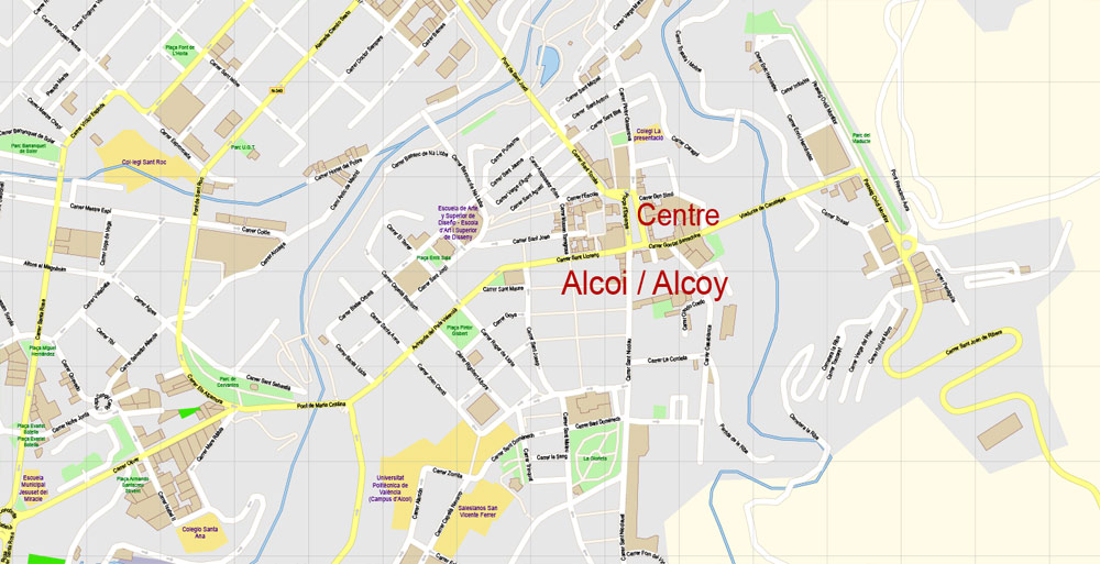 Alcoy Alicante Spain Map 1 100 Alcoy Spain Stock Photos Pictures Alcoy Alicante Spain Map 1 100 Alcoy Spain Stock Photos Pictures