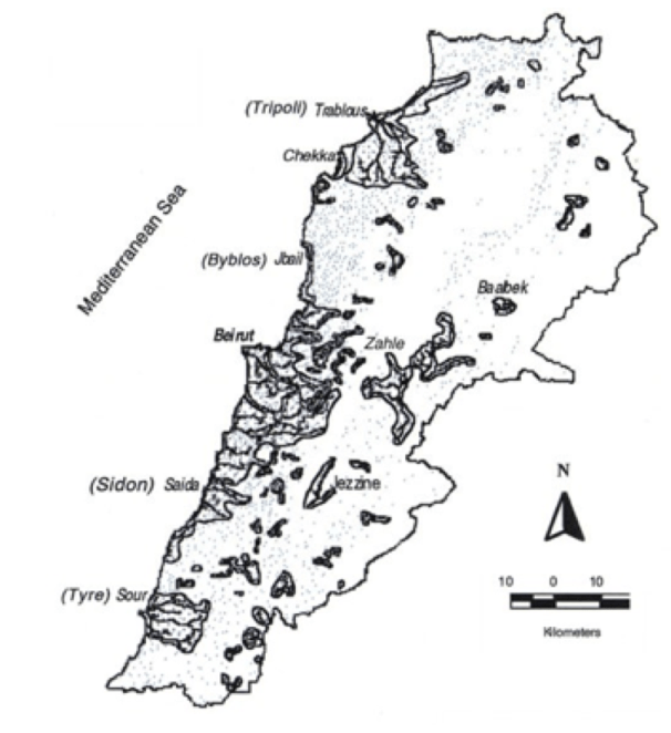 Locations of Proposed Regional and Community Service Areas