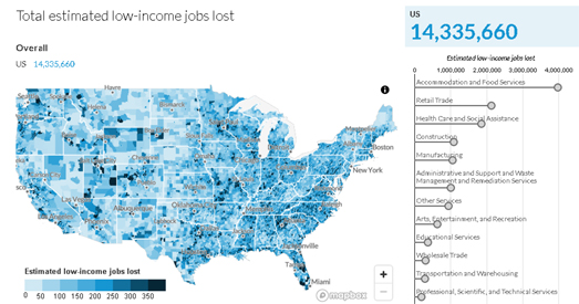 Vector Maps: Mapping the Loss of Jobs