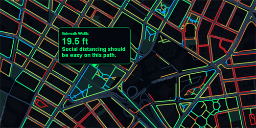 Vector Maps: The Social Distancing Sidewalk Map