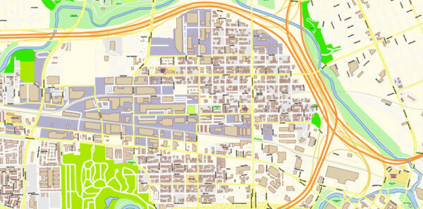 Houston Texas US Map Vector Exact City Plan High Detailed Street Map ...