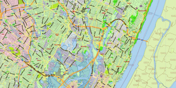 New Jersey State US Map Vector Exact State Plan High Detailed Road Map ...