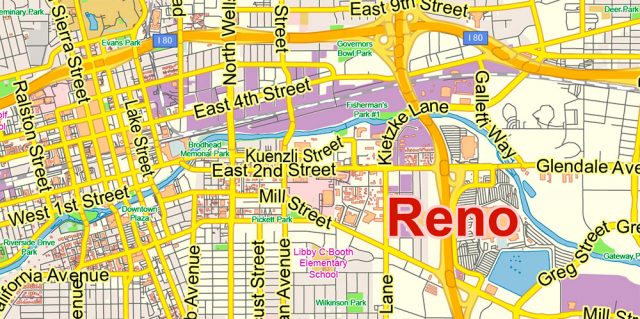 Reno Riverwalk Map
