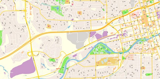 Reno Nevada US Map Vector Exact City Plan High Detailed Street Map Reno Nevada Map Vector Gvl17b Ai 10 Ai Pdf 5 640x316