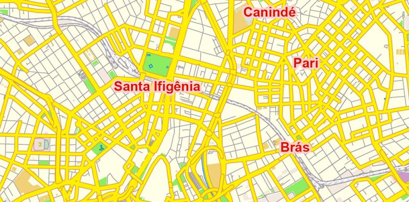 Download Sao Paulo San Paulo Brazil Map Vector Free Editable ...