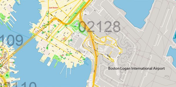 Boston Massachusetts US Map Vector Exact City Plan High Detailed Street Boston Grande Massachusetts Us Map Vector Gvl17radmz Ai 10 Ai Pdf 7 600x299