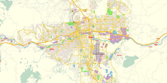 Reno Nevada US Map Vector Free Editable Layered Adobe Illustrator PDF Reno Nevada Map Vector Gvl13b Ai 10 Ai Pdf Svg Free 2 640x319 