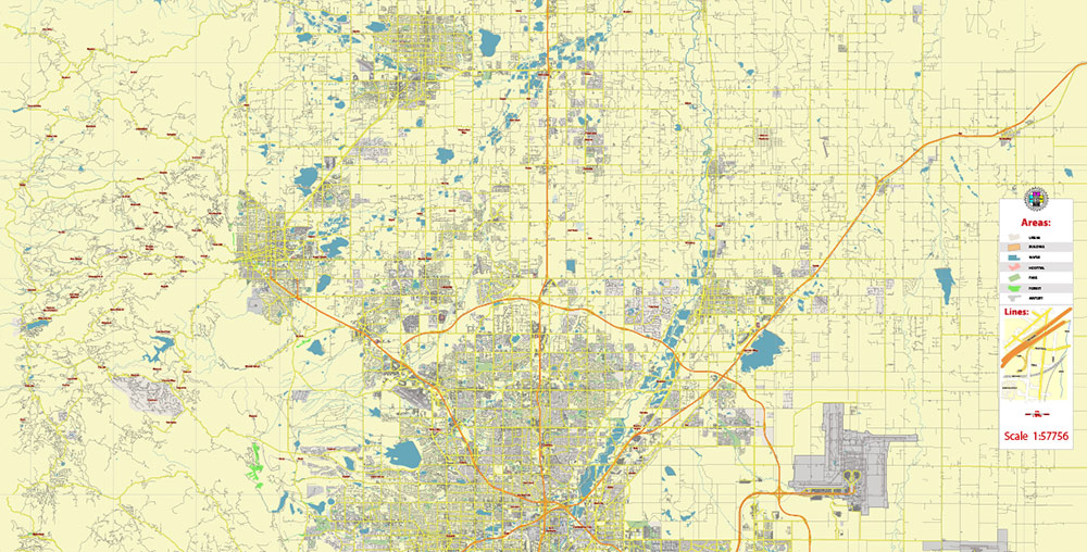 Denver Boulder Colorado US Vector Map Free Editable Layered Adobe Illustrator + PDF + SVG