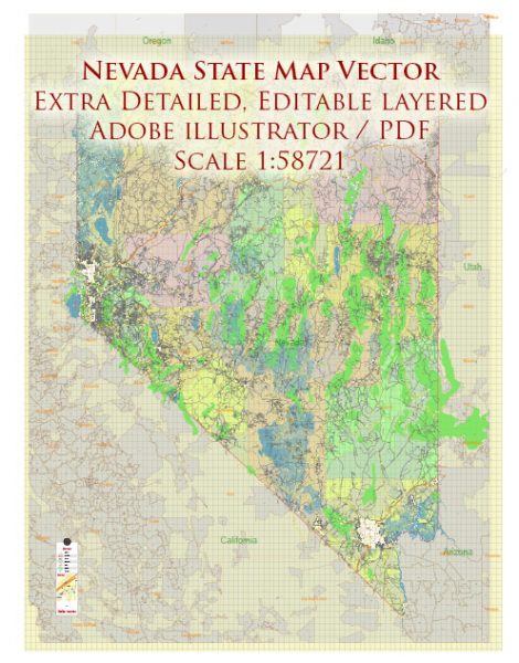 Las Vegas Nevada US Map Vector Exact City Plan Low Detailed Street Map Nevada State Us Map Vector Gvl13radmz Ai 10 Ai Pdf 00 470x600