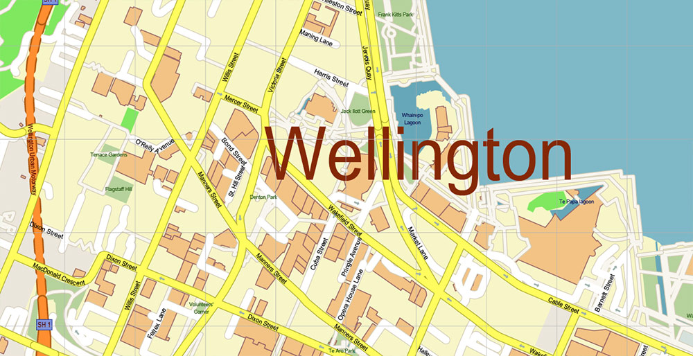 Urban plan Wellington New Zealand 3 11 PDF Digital Cartography
