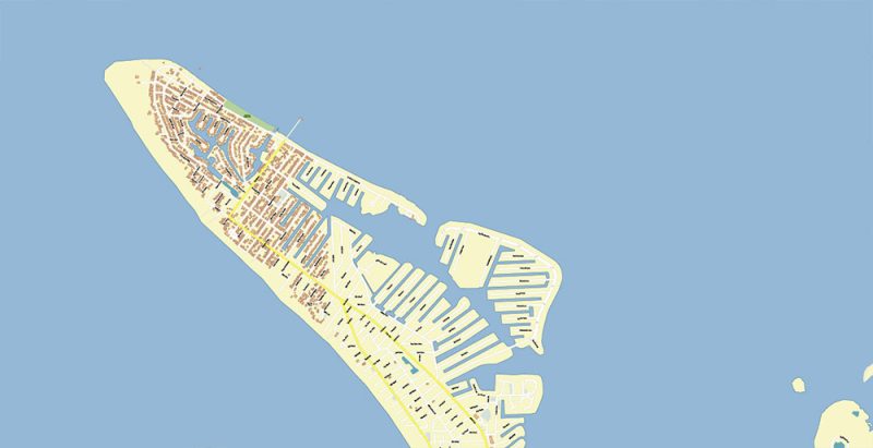 Tampa Bay Florida US Map Vector Exact High Detailed City Plan editable Adobe Illustrator Street Map in layers