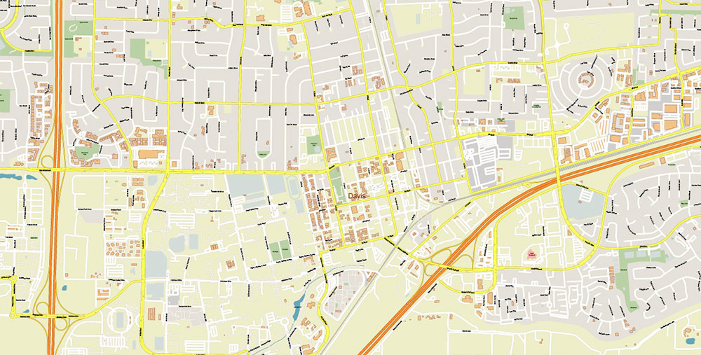 Sacramento California US Map Vector Metro Area Exact High Detailed City Plan + Zipcodes editable Adobe Illustrator Street Map in layers