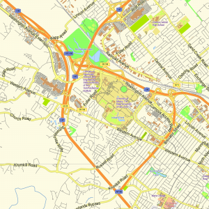 Albany New York US printable vector map