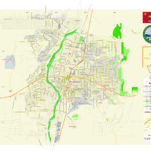 Albuquerque New Mexico US printable vector map