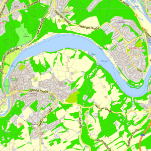 Essen Germany printable editable layered PDF Vector Map