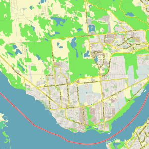 Gatineau Quebec Canada printable editable layered PDF Vector Map
