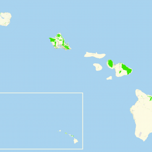 Hawaii Islands US printable editable layered PDF Vector Map