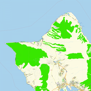 Hawaii Islands US printable editable layered PDF Vector Map