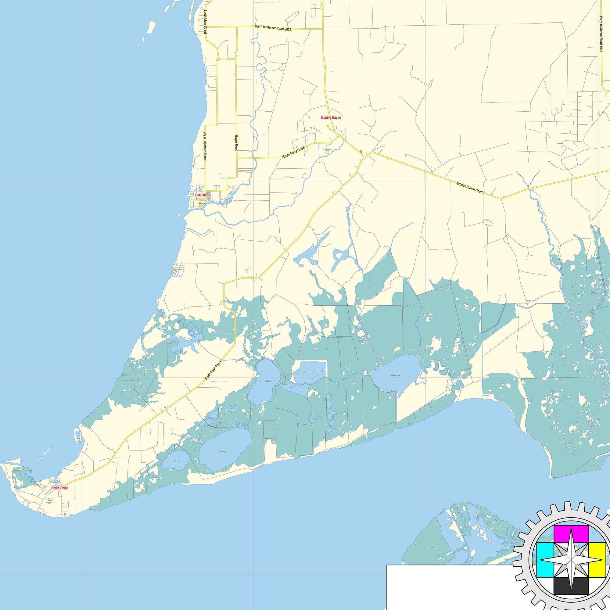 Houston Texas US printable editable layered PDF Vector Map – Maps in ...