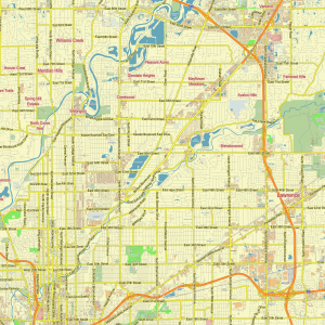 Indianapolis Indiana printable editable layered PDF Vector Map v.1