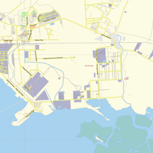 Karachi Pakistan printable editable layered PDF Vector Map
