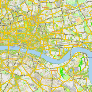 London Center UK printable editable layered PDF Vector Map v.1