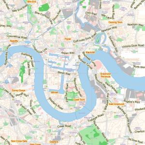 London Center UK printable editable layered PDF Vector Map v.2