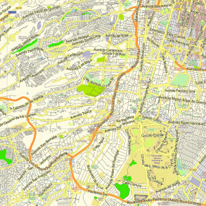 Mexico City Mexico printable editable layered PDF Vector Map