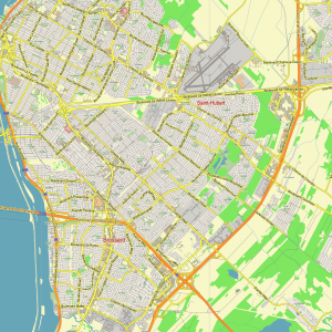 Montreal Canada editable layered PDF Vector Map v.2