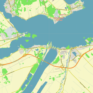Montreal Canada editable layered PDF Vector Map v.2