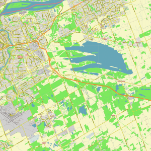 Ottawa Canada editable layered PDF Vector Map